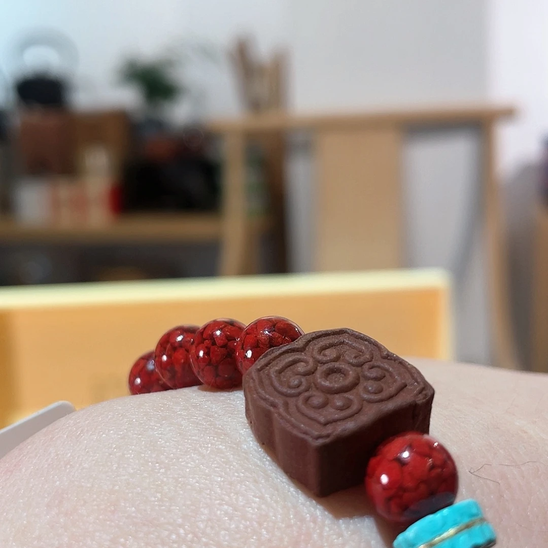 紫砂茶壶猛**茶朱砂手串