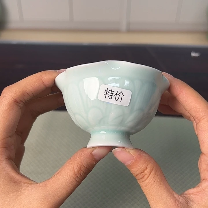 龙泉云间青瓷小米茶器