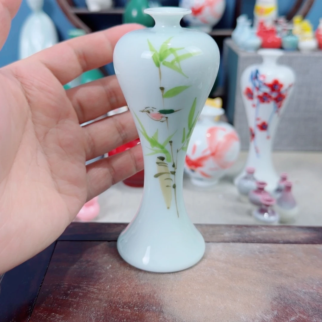 陶瓷手工小花器摆件