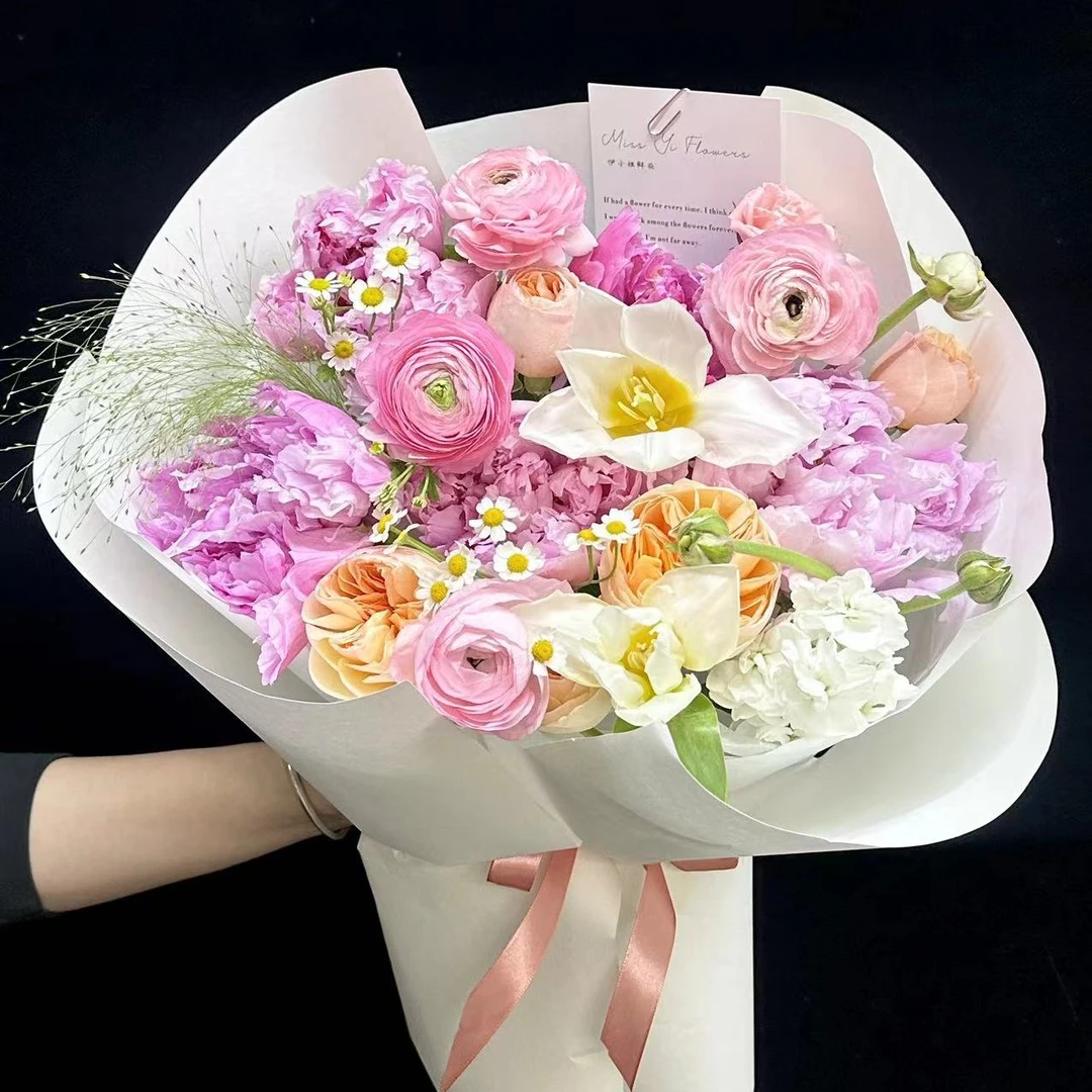 女神节花束-牡丹花束 哈尔滨同城配送