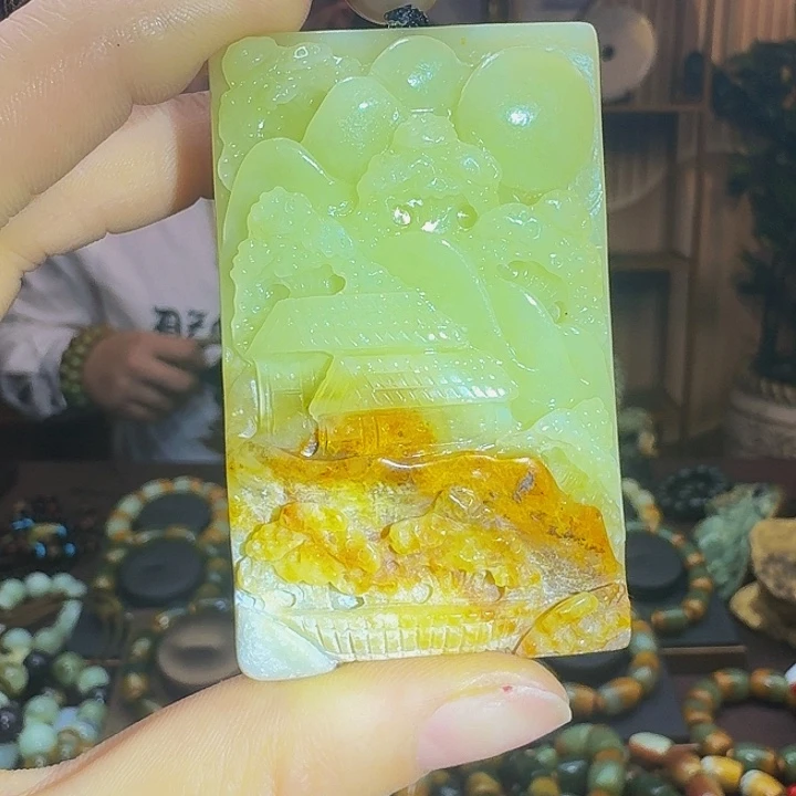 蛇纹石玉手串未镶嵌