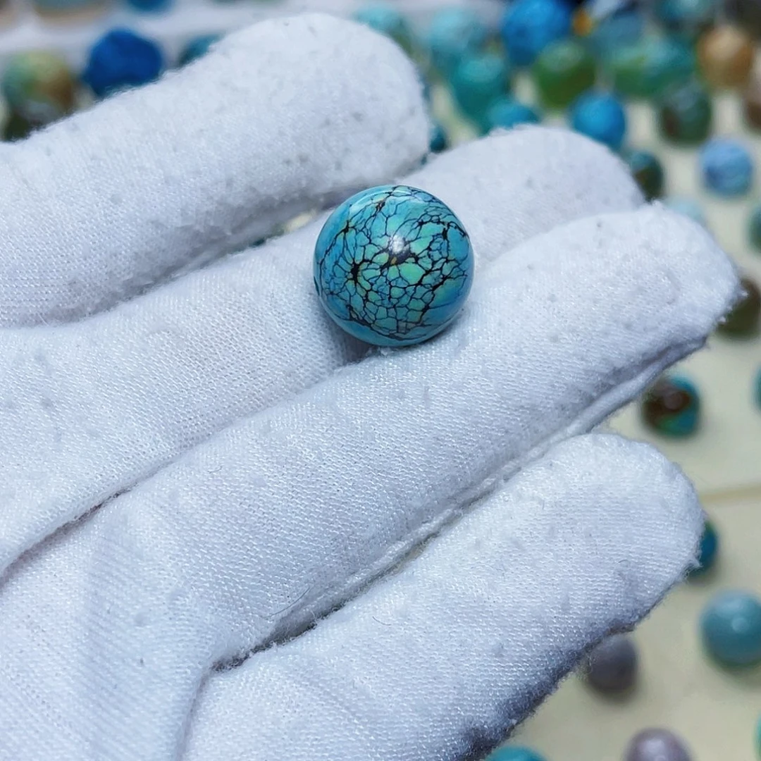 绿松石未镶嵌圆珠15