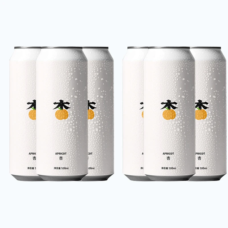 沙坡尾 杏 6只装 杏子山楂蔓越莓水果古斯 500ml 精酿啤酒