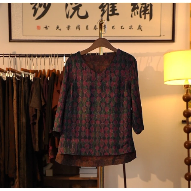 【藕荷映雪-衬衫】新中式国风高级感衬衫2761