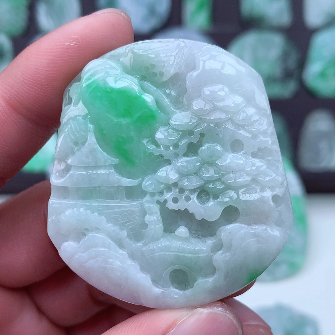 翡翠颈饰未镶嵌翡翠吊坠