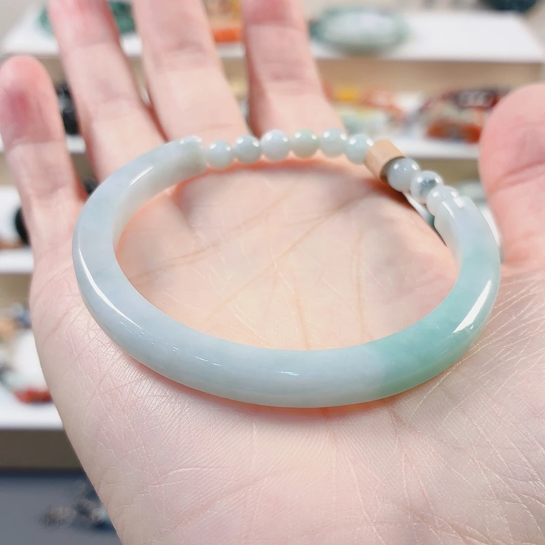 A***a翡翠未镶嵌手链手串