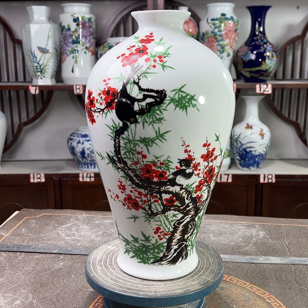 陶摆件景德镇陶瓷梅花