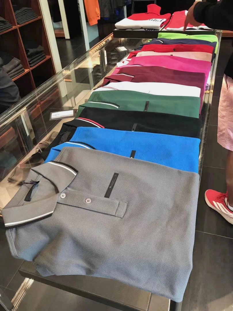 6色翻领Polo衫修身T恤翻领短袖