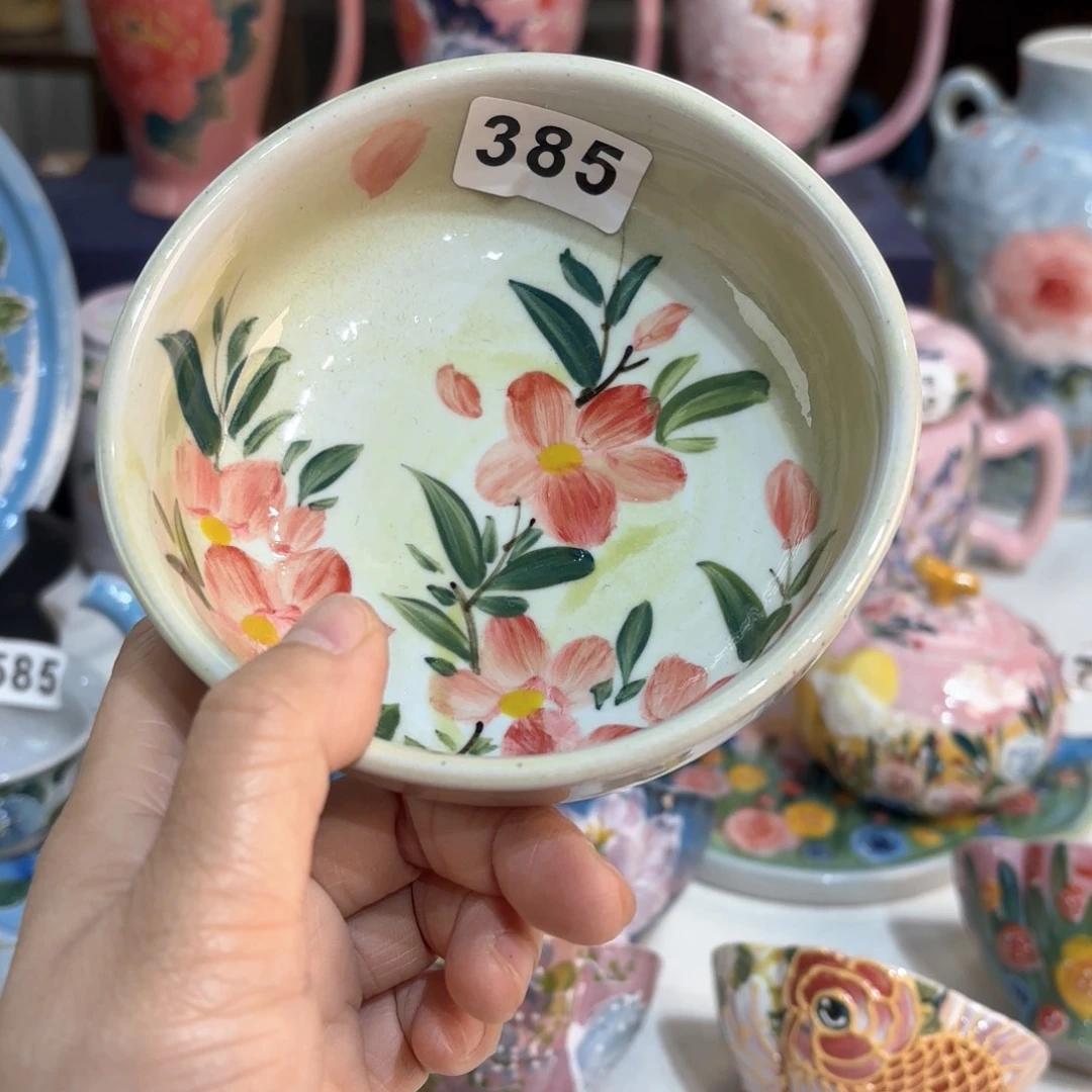 景德镇手绘高温釉下彩陶瓷茶具