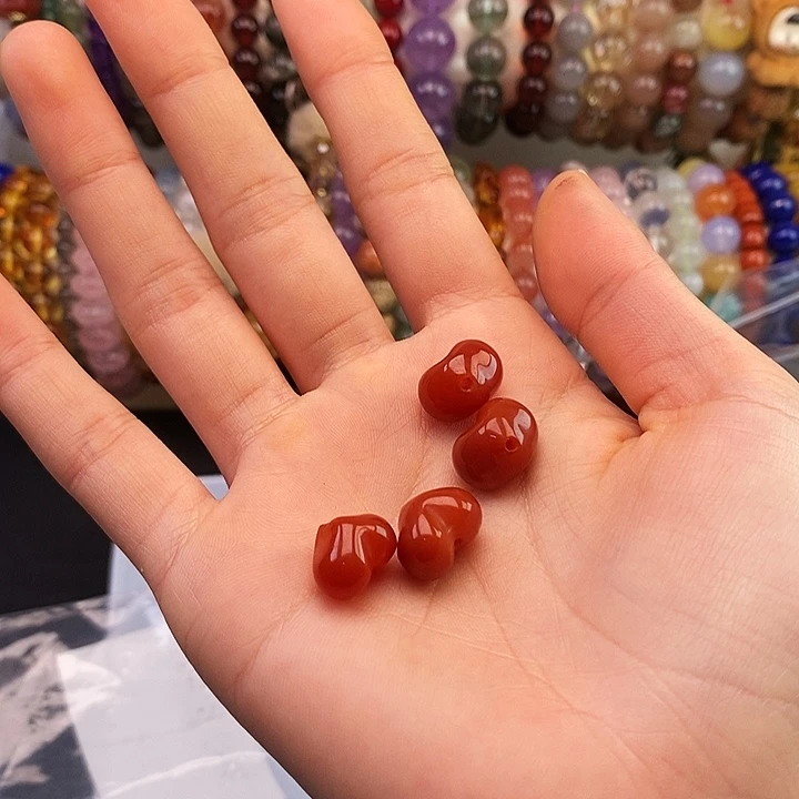 未镶嵌屁桃南红玛瑙/玉髓