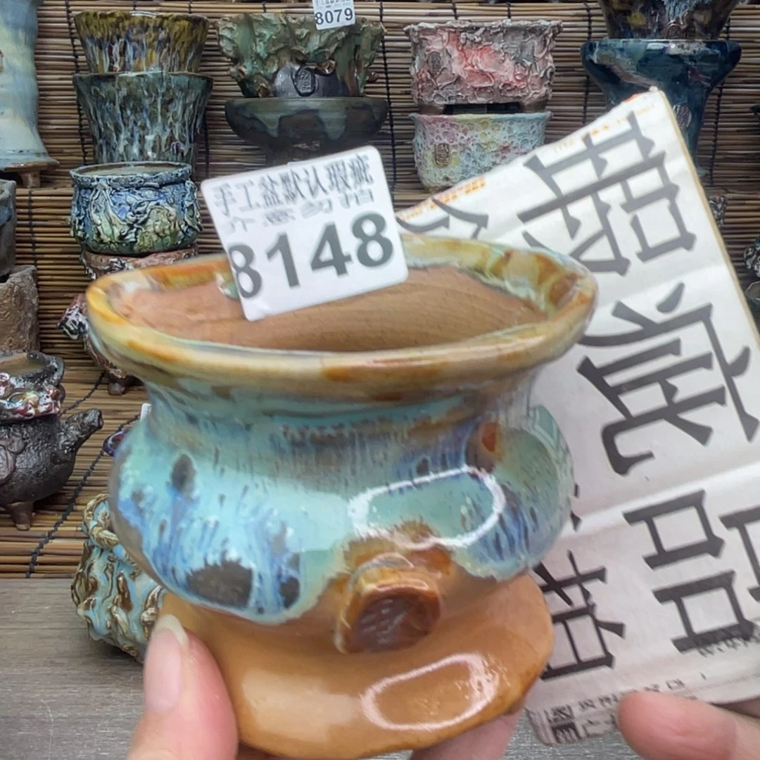 手工花盆默认瑕疵完美者勿拍