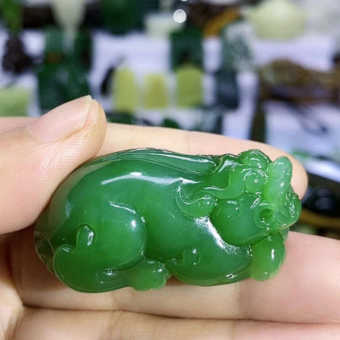 【闪购商品】未镶嵌和田玉(碧玉)挂件