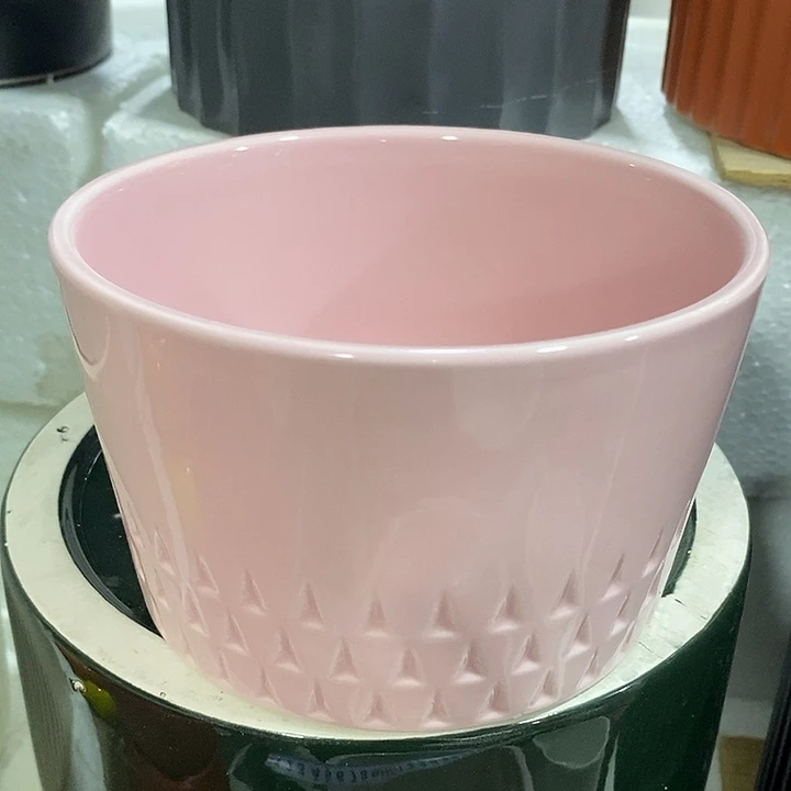 陶盆有孔 瑕疵针孔漏釉介意勿拍外口 15外高9