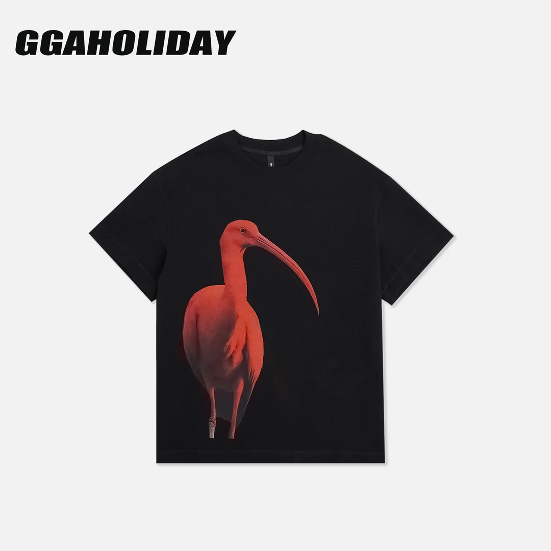 GGAHOLIDAY原创美式时尚休闲宽松透气简约复古百搭显瘦T恤-153273