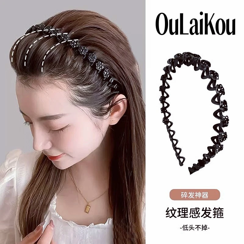 2025新款高端波浪发卡发箍女款成人女士洗脸刘海发夹头饰头箍夏天