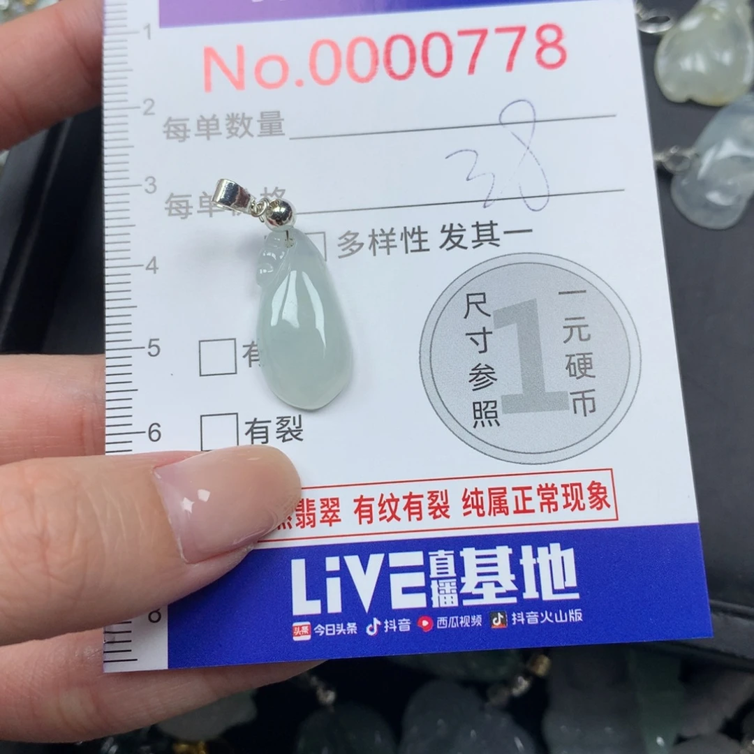 翡翠未镶嵌吊坠(不含链)