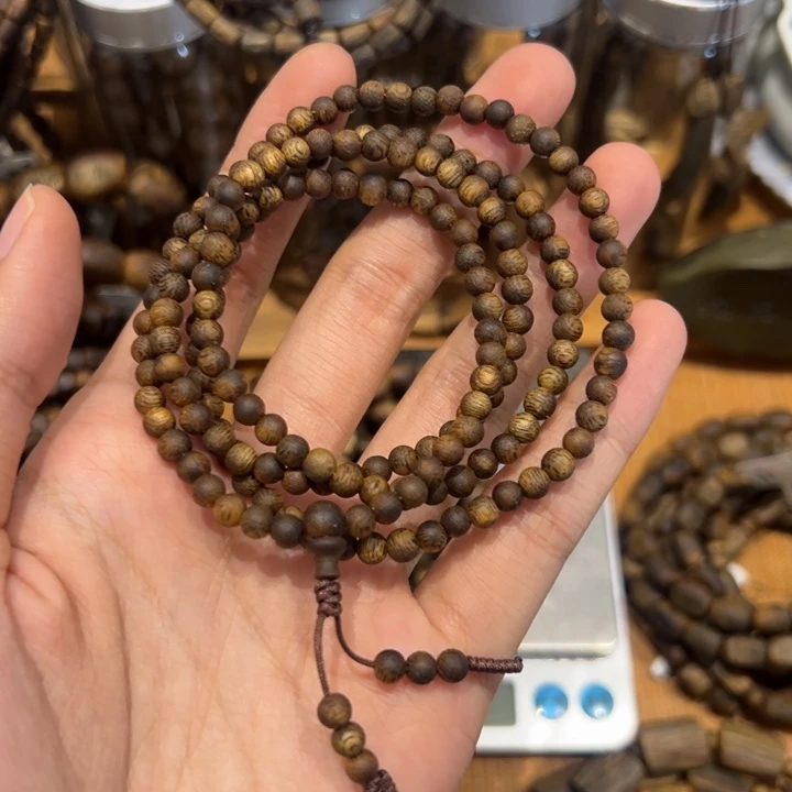 沉香碎屑沉香0.4圆珠