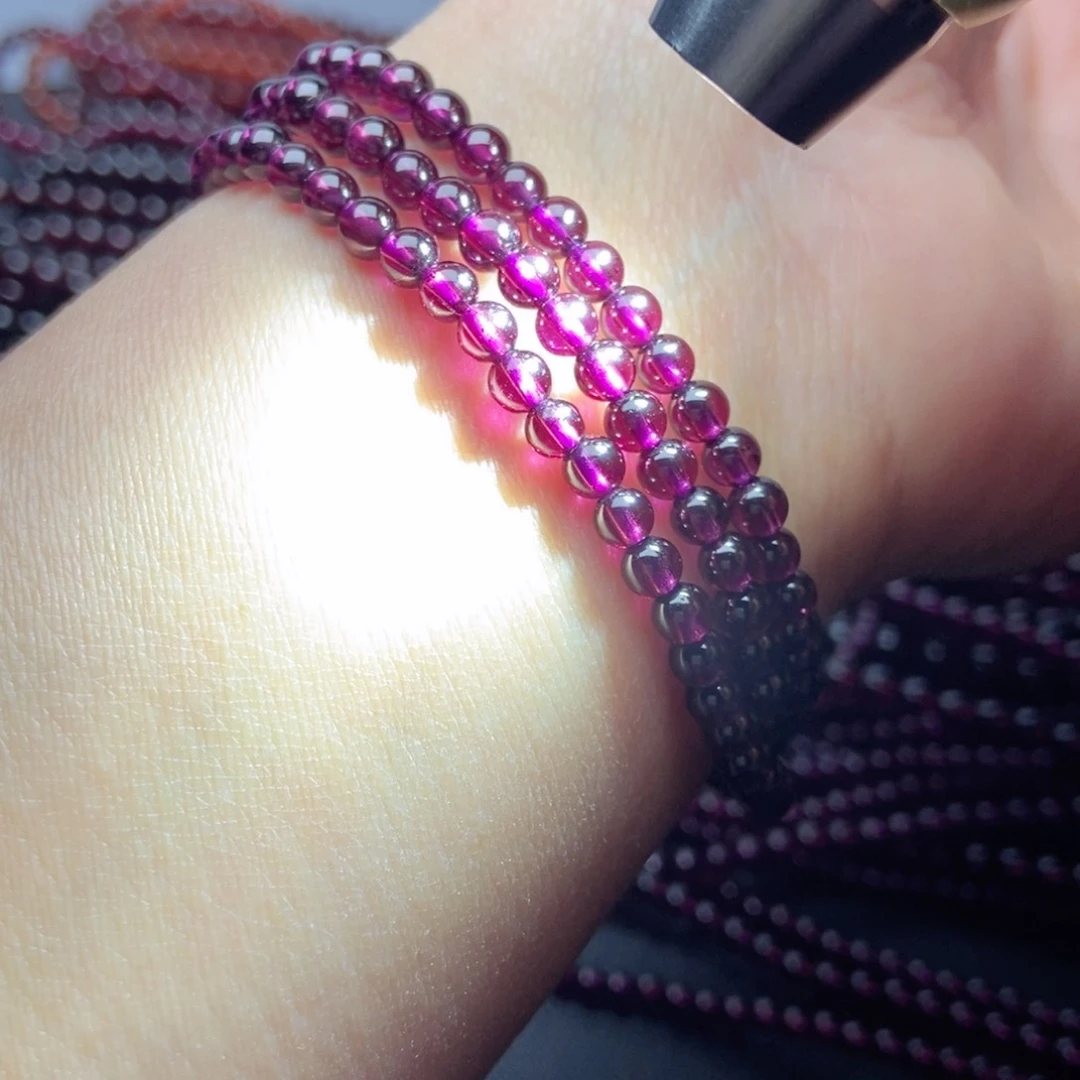 未镶嵌手链石榴石4紫牙乌