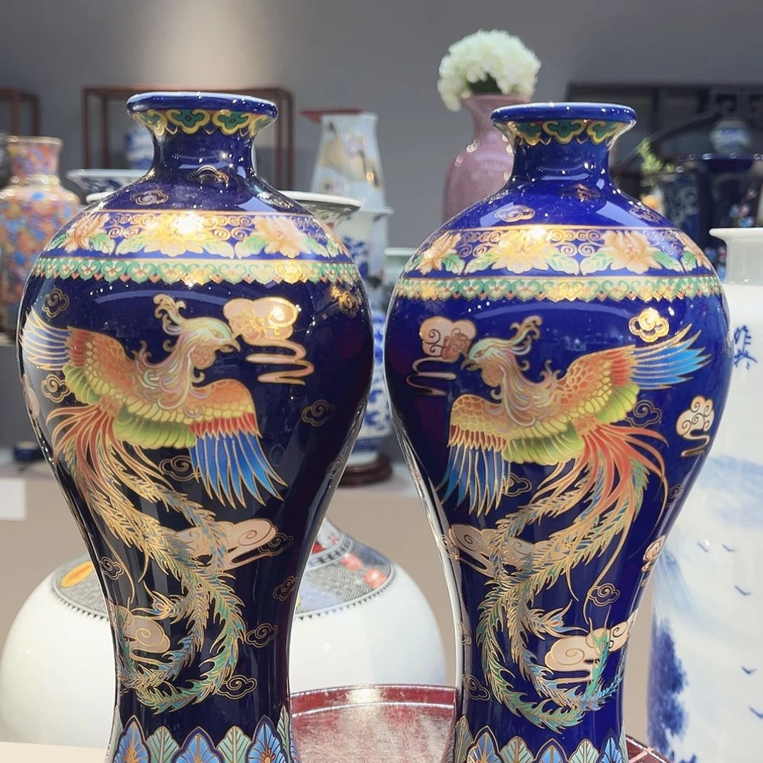 景德镇陶瓷花瓶24公分