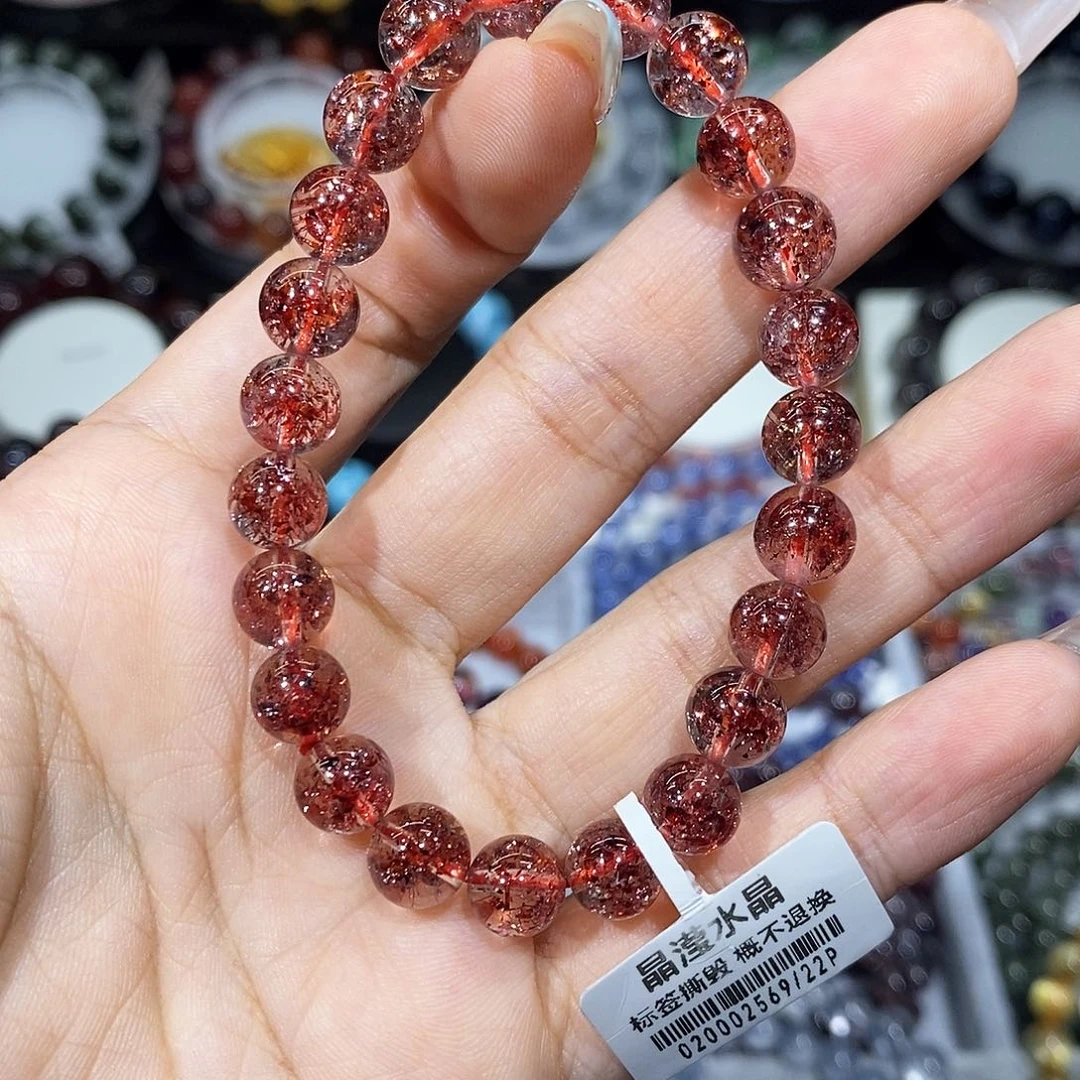 未镶嵌手串水晶金草莓8