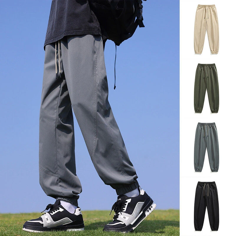 春夏2025工装男士休闲裤潮牌裤子速干运动长裤新款哈伦冲锋束