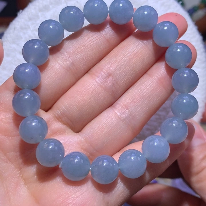 翡翠手链未镶嵌冰天空蓝手串