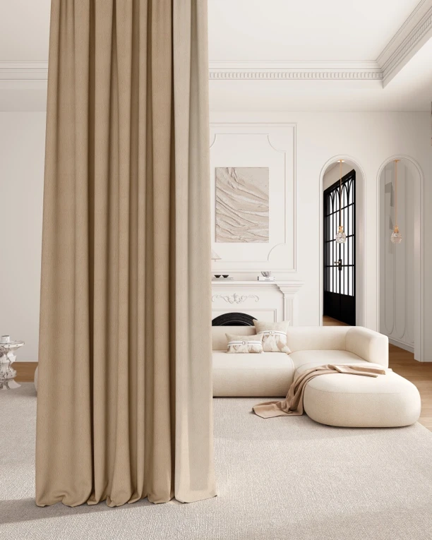 2025 【富贵】雪尼尔浮雕提花遮光浪漫轻奢全屋定制