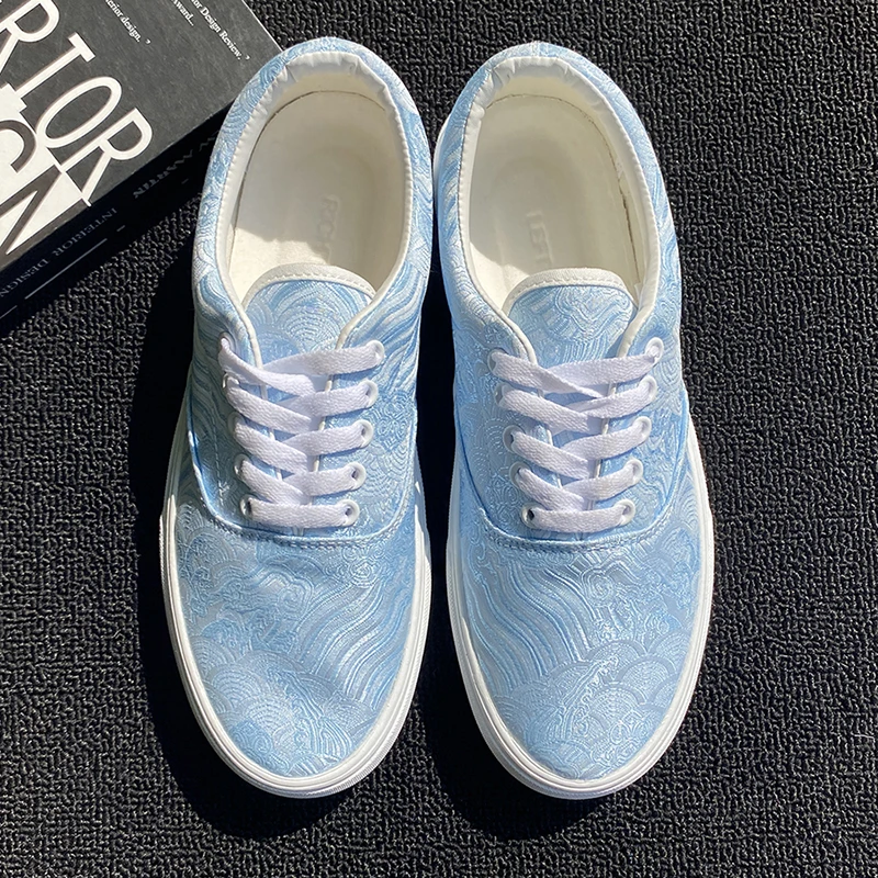 厚底老爹鞋男款2025新款爆款小众蓝色潮鞋透气百搭运动板鞋大码鞋