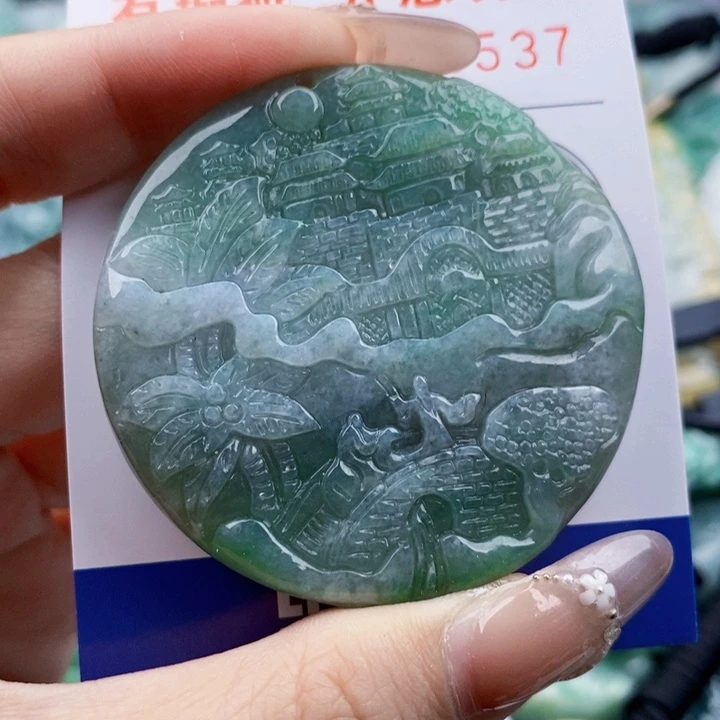 翡翠未镶嵌吊坠(不含链)