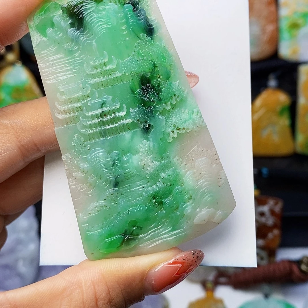 定制翡翠未镶嵌翡翠A货一物一证