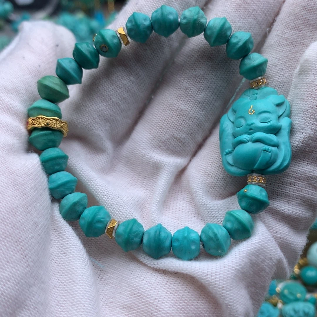 绿松石18K金镶嵌单品