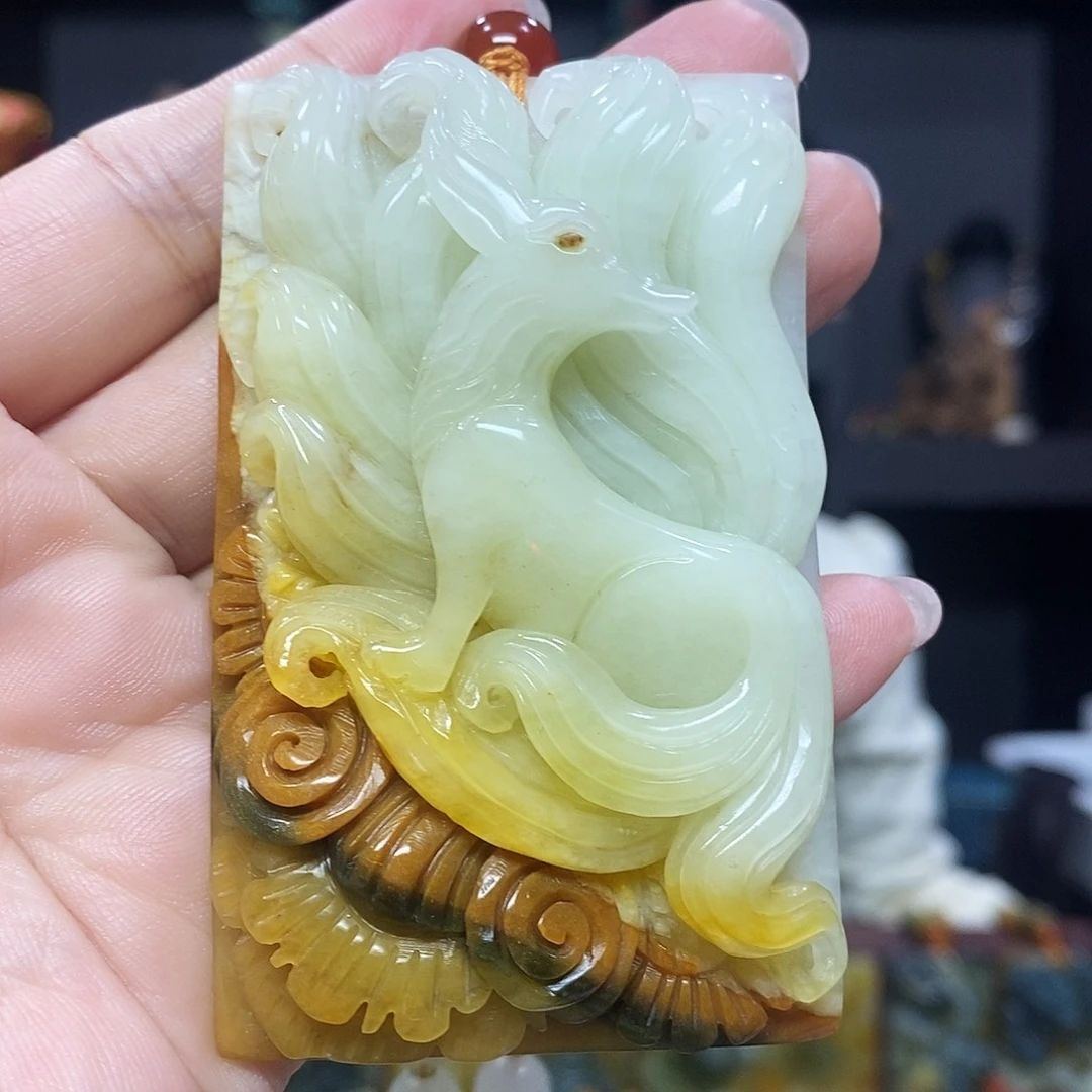未镶嵌岫玉挂件吊坠项链