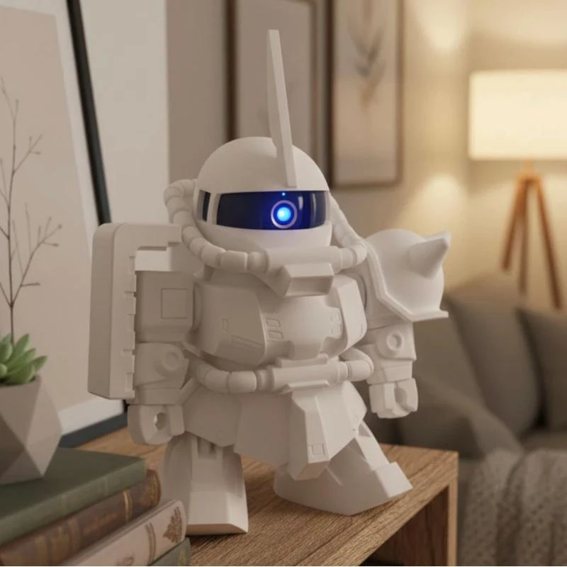 扎古3小米云台摄像头改装外壳高达机器人装甲监控支架装饰摄影头