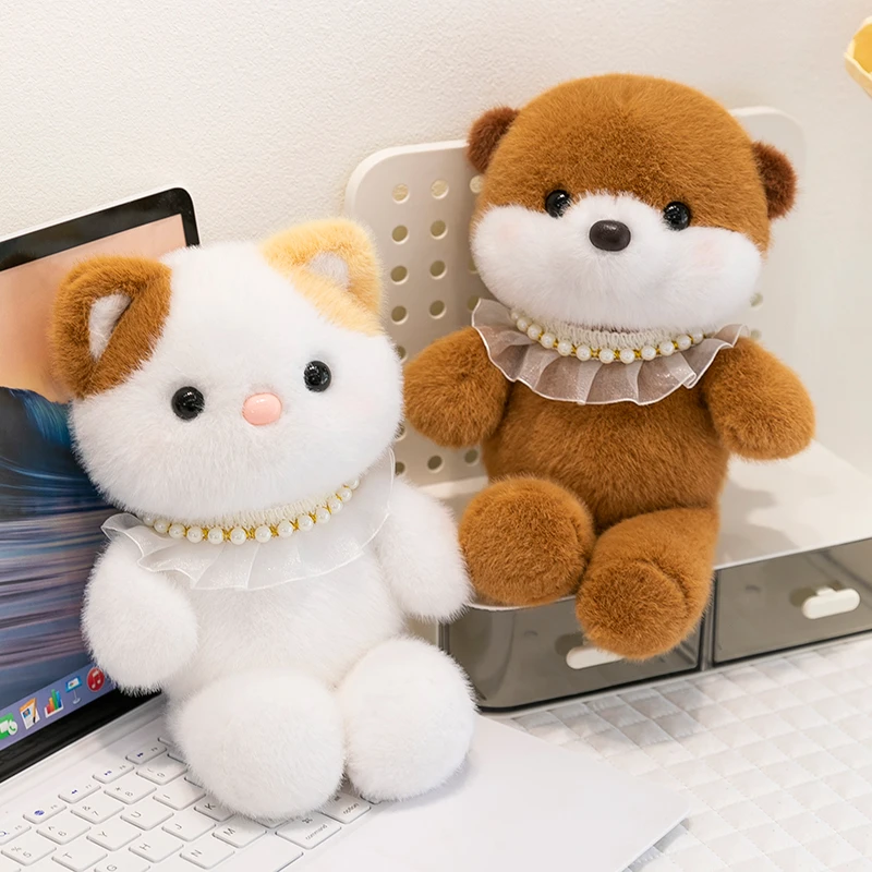 会跑步的小熊玩偶可爱三花猫毛绒玩具狐狸公仔女生公仔生日礼物