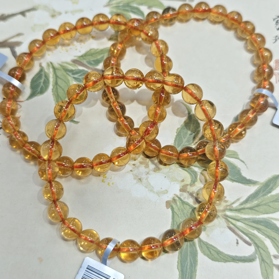 【书记甄选】天然黄水晶单圈手链 多样性发一件 约7mm GCK732