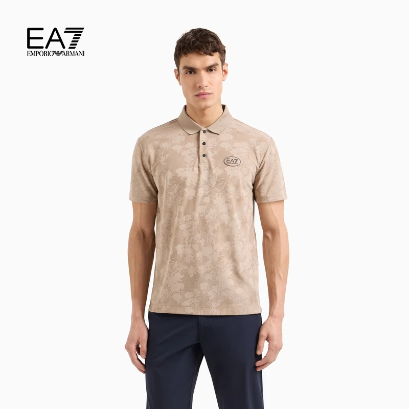 TC-EMPORIO ARMANI/EA7/男士三粒扣翻领短袖Polo衫官方