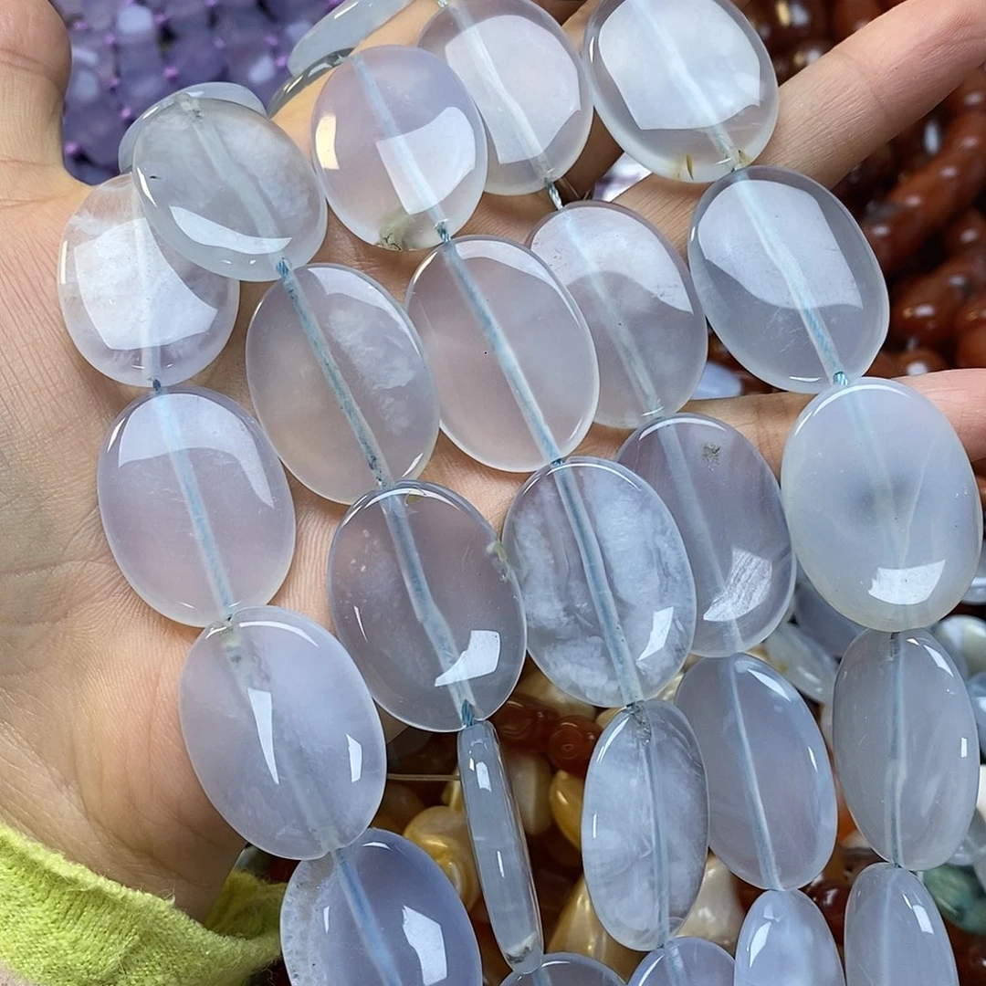 玛瑙/玉髓未镶嵌珠宝半成品紫玛瑙一条