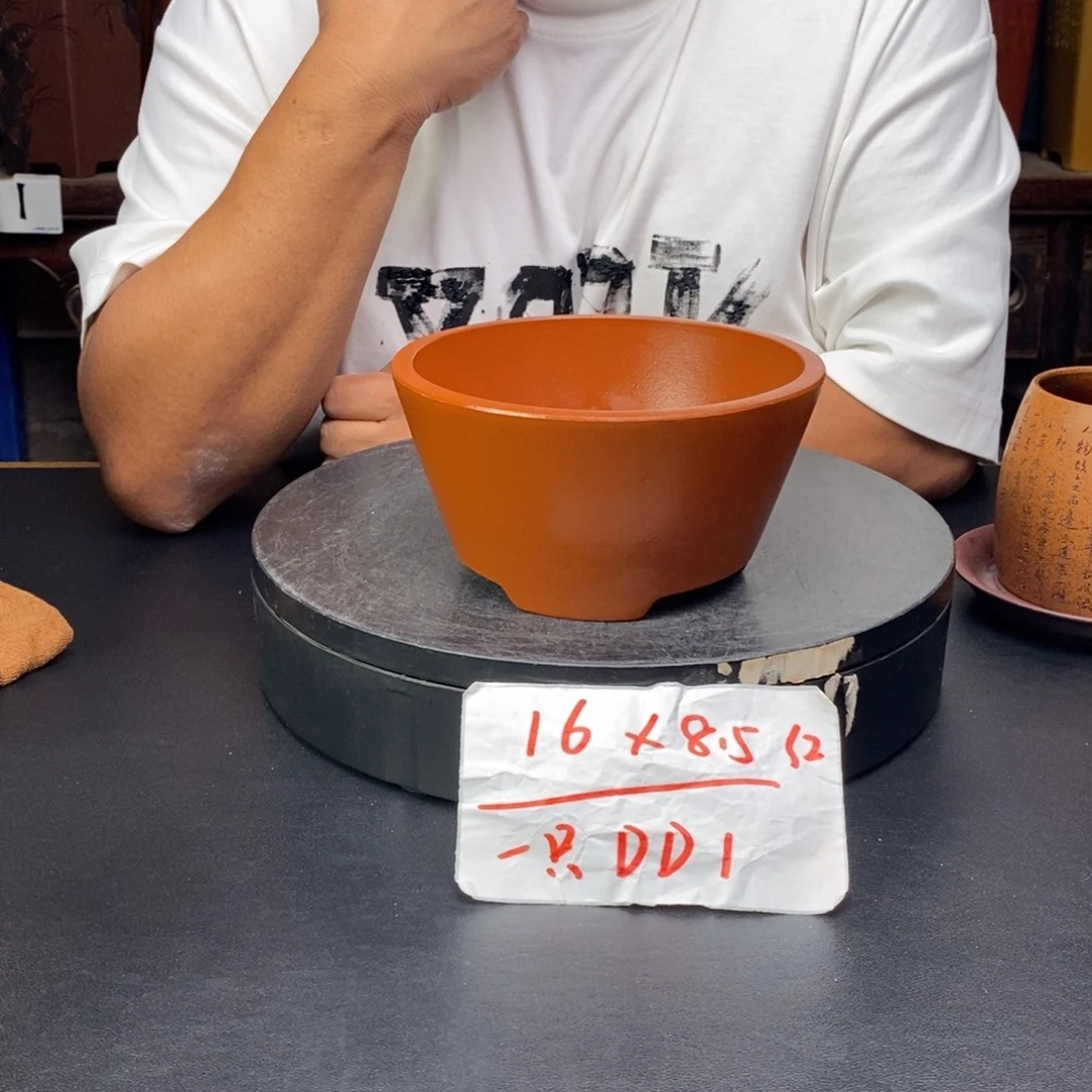 紫砂花盆货号一只DD1