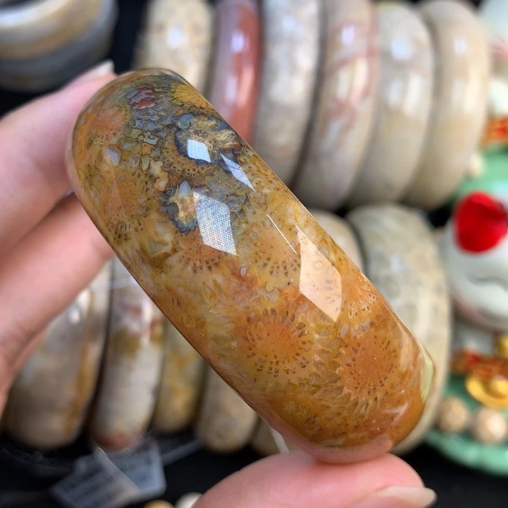 【闪购商品】硅化珊瑚（珊瑚玉）手镯未镶嵌54