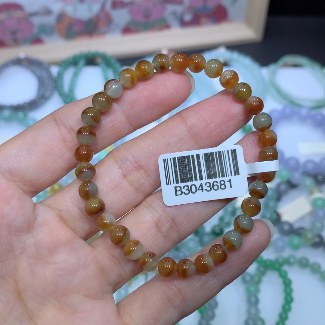 翡翠未镶嵌手链天然