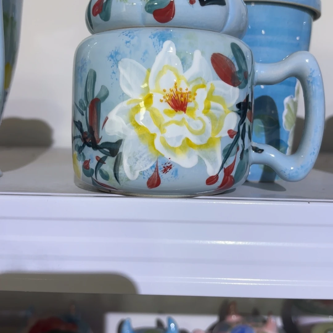 瓷片景德镇手绘高温釉下彩陶瓷茶具