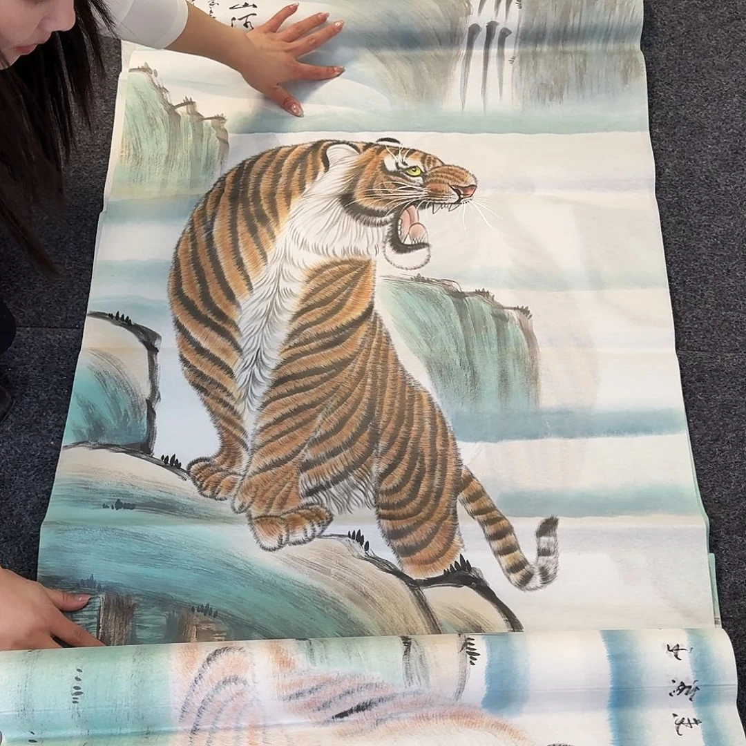 纯手绘国画作品好看四尺