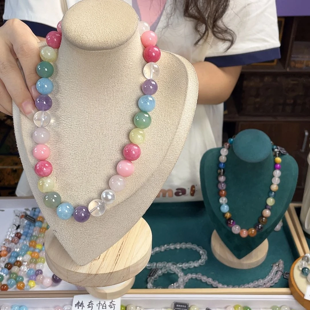 水晶手链银S925镀金镶嵌