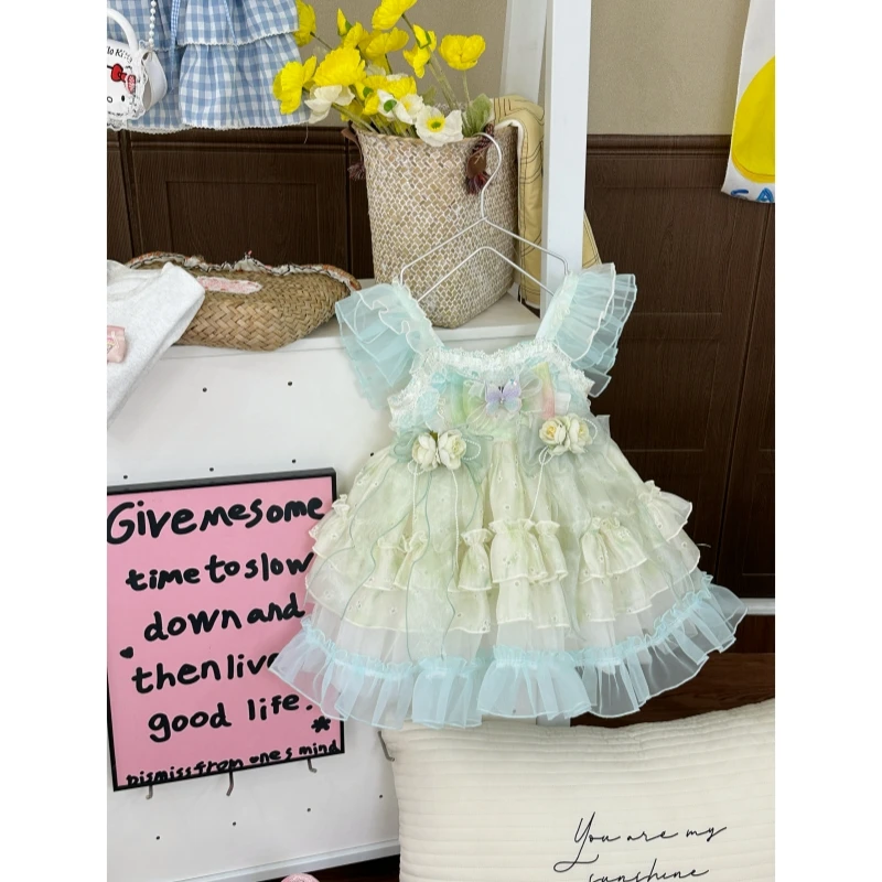 【郝叔童品】女童洛丽塔公主裙新款夏季儿童蓬蓬礼服裙HS62247