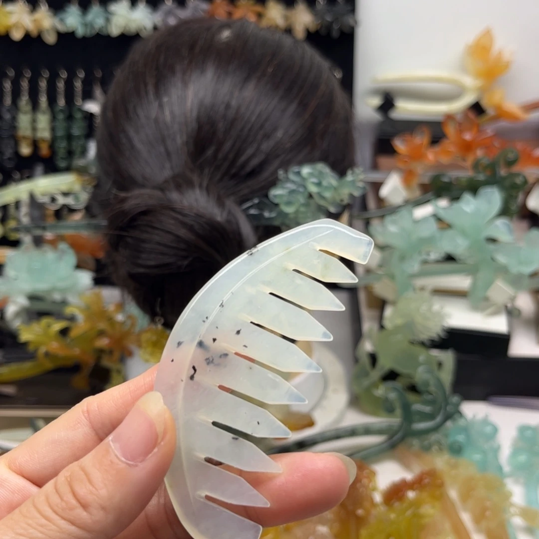 蛇纹石玉合金发簪