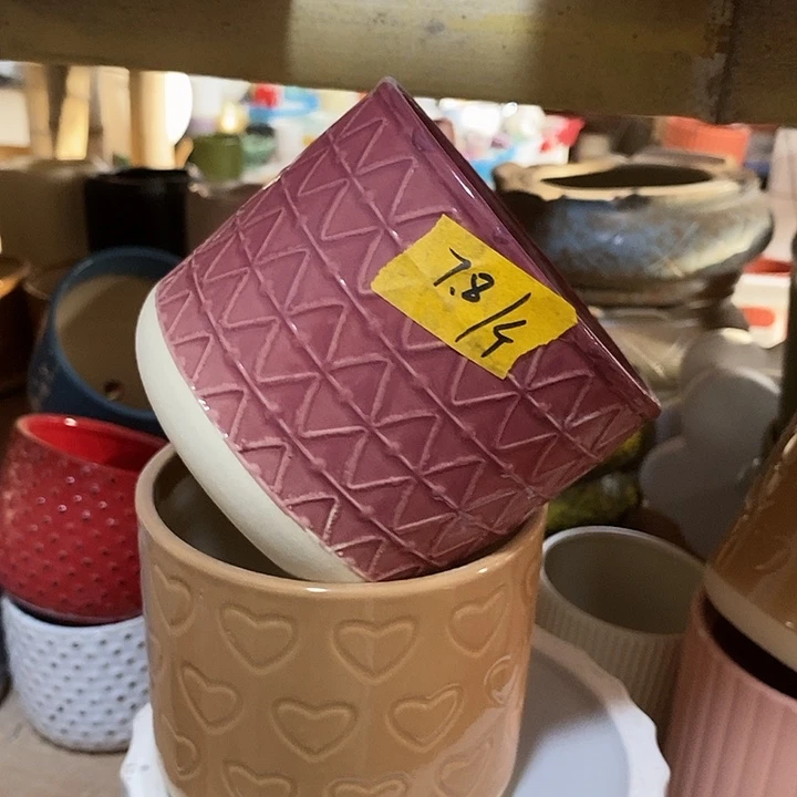 摆件陶陶盆有孔 瑕疵介意勿拍