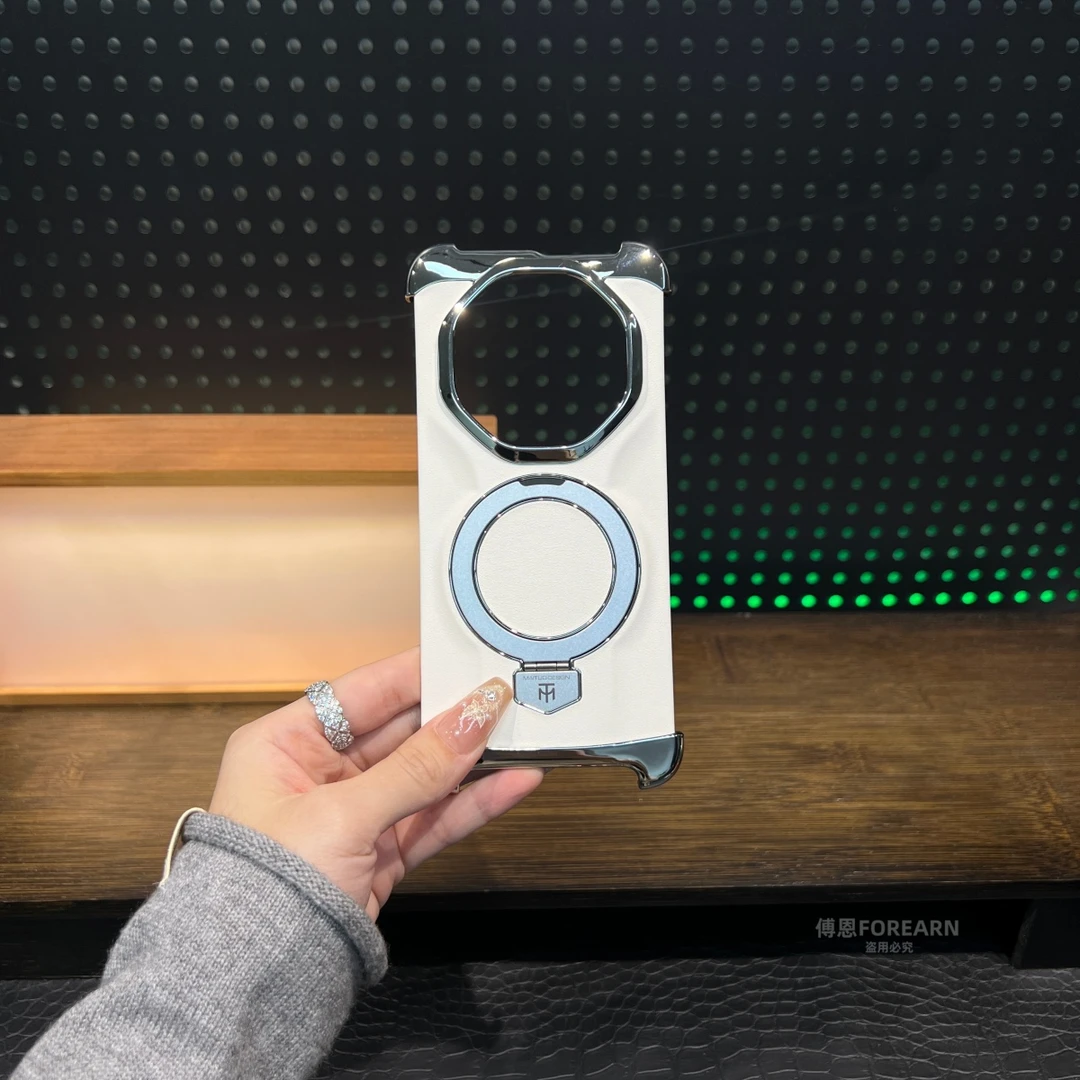 适用于华为mate80rs手机壳非凡大师支架磁吸mate80sr真皮防摔男女