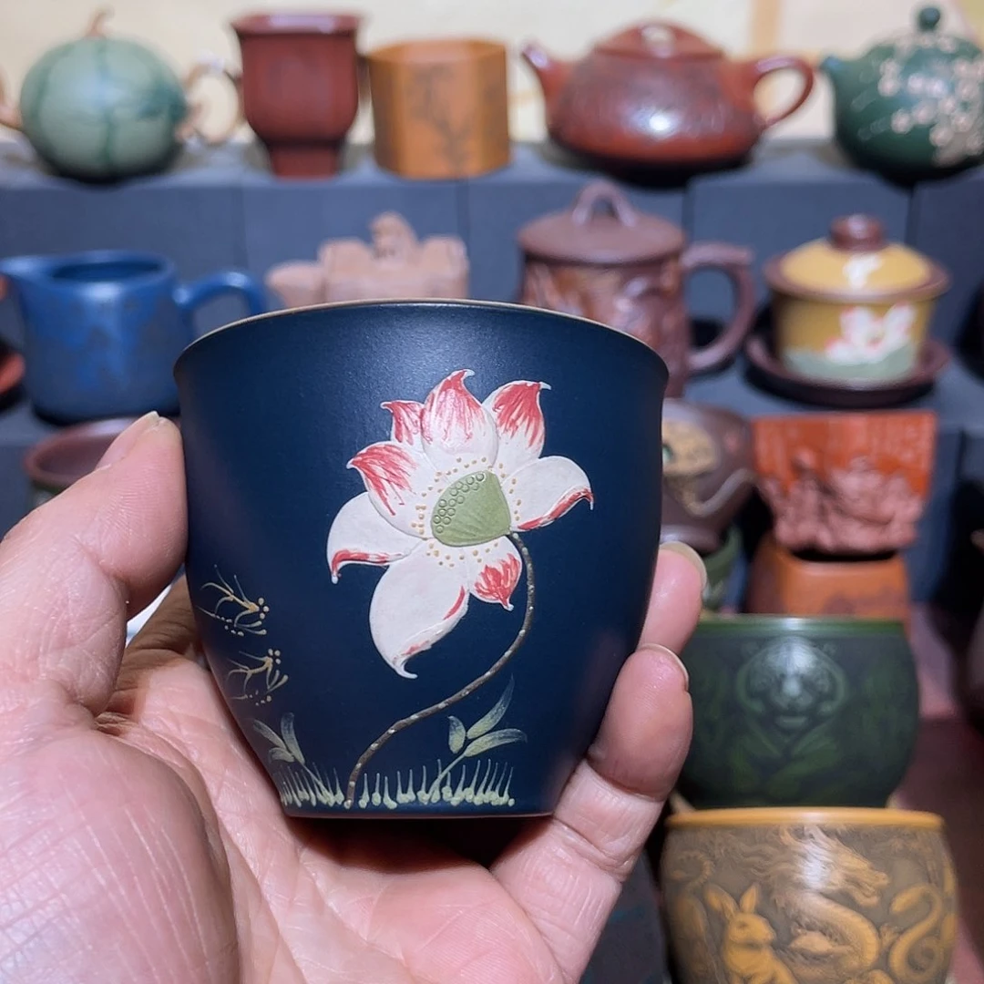 原矿紫砂手工主人杯