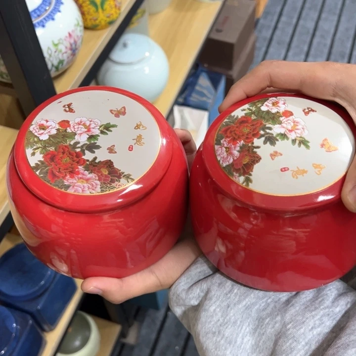 茶叶罐陶瓷家用储物罐轻微瑕疵品介意勿拍