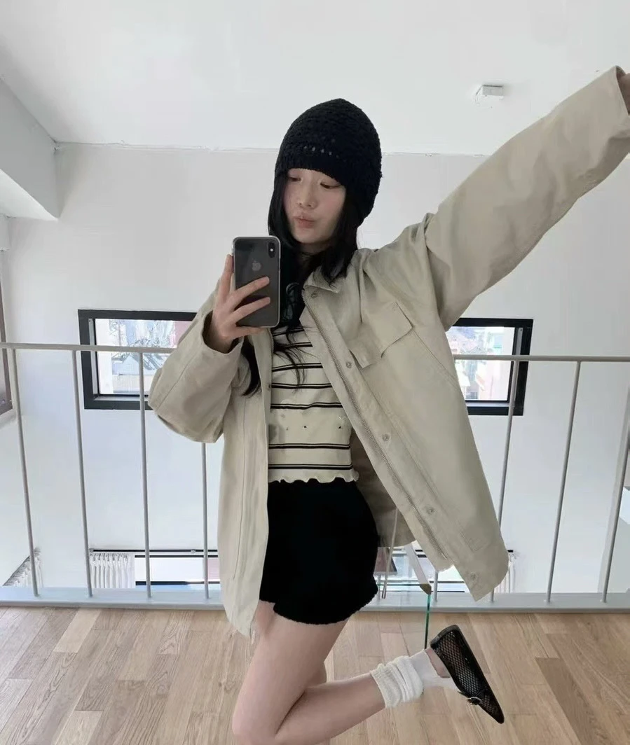 包邮MEET ME韩国东大代购25春季新款女装 时尚气质简约显瘦衬衫